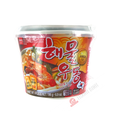 Udon seafood flavor cup WANG 196g Korea