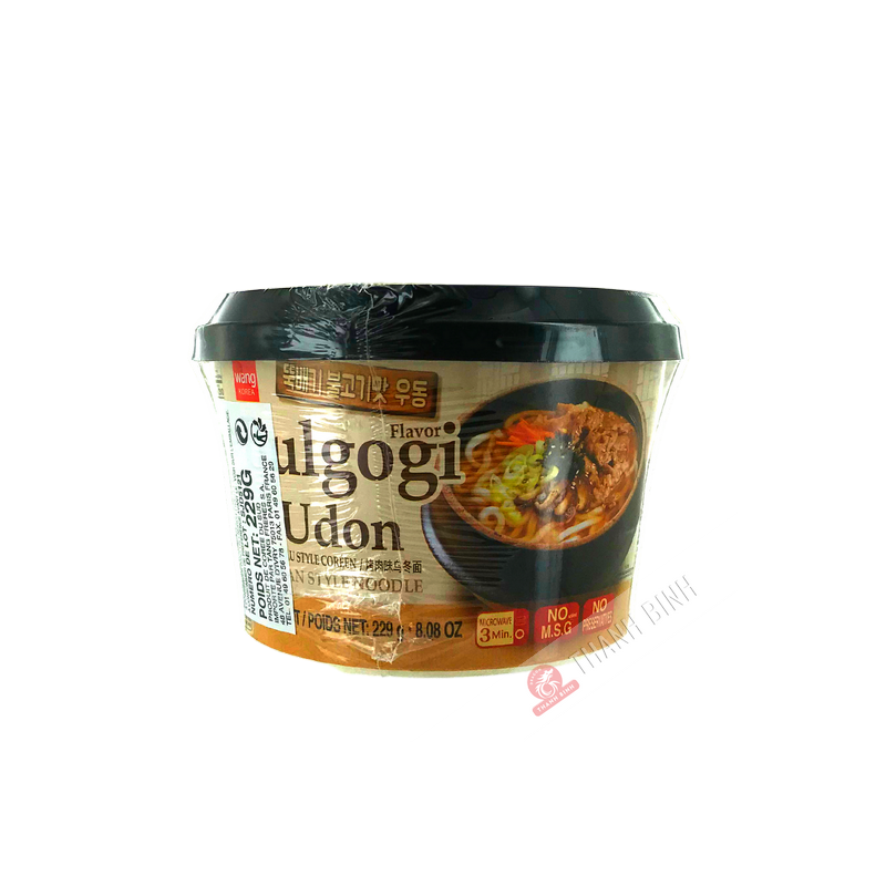 Udon sapore Bulgogi tazza WANG 229g Corea Udon sapore Bulgogi tazza WANG 229g Corea