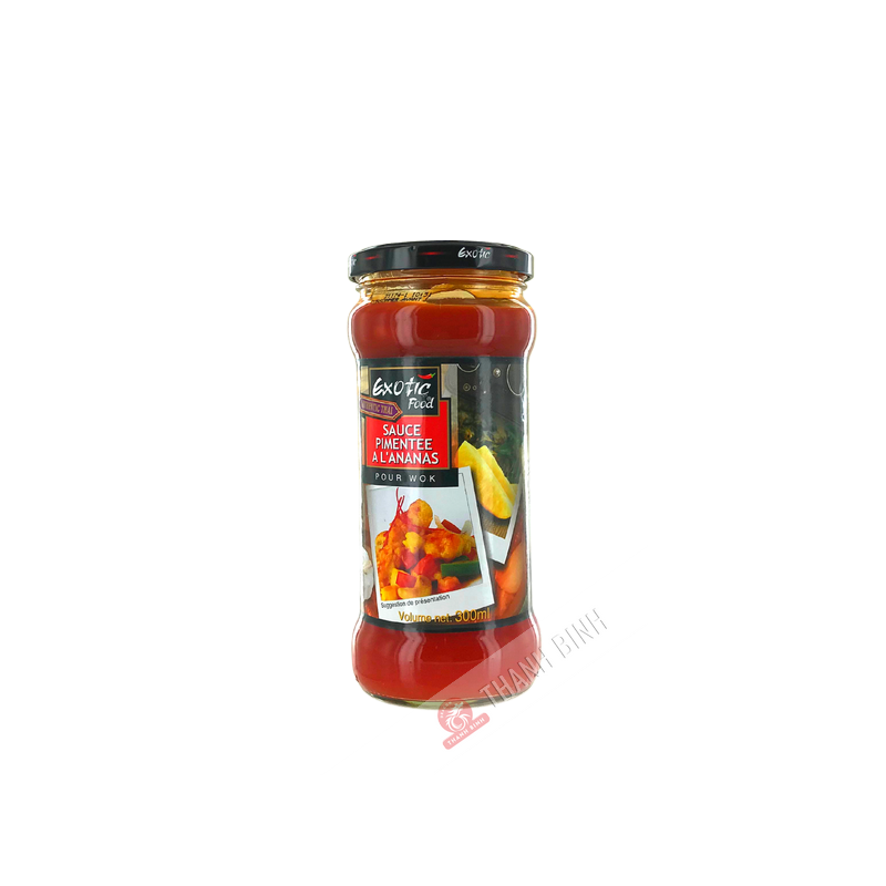 Salsa di ananas piccante per Wok CIBO ESOTICO 300ml Thailandia Salsa di ananas piccante per Wok CIBO ESOTICO 300ml Thailandia