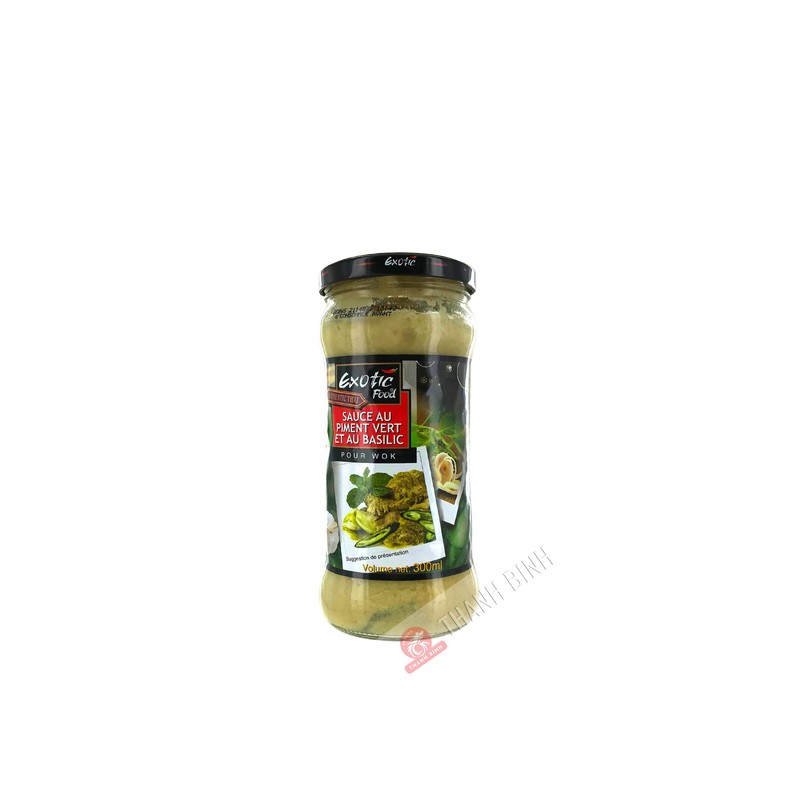 CIBO ESOTICO salsa di peperoncino verde e basilico 300ml Thailandia