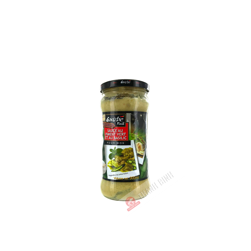 EXOTIC FOOD green chilli and basil sauce 300ml Thailand EXOTIC FOOD green chilli and basil sauce 300ml Thailand