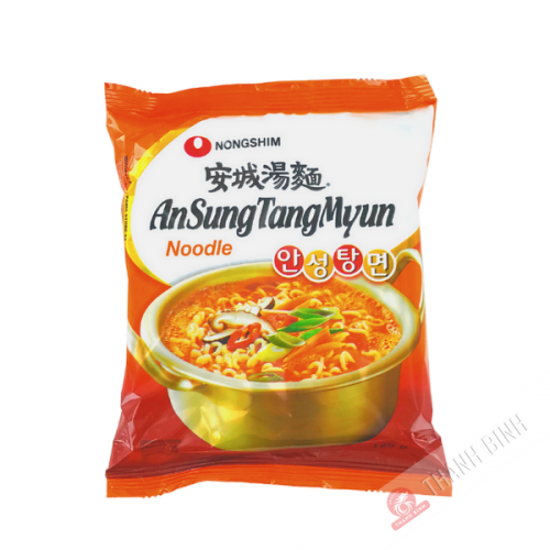 Sopa de fideos Ansungtangmyum picante NONGSHIM 125g de Corea