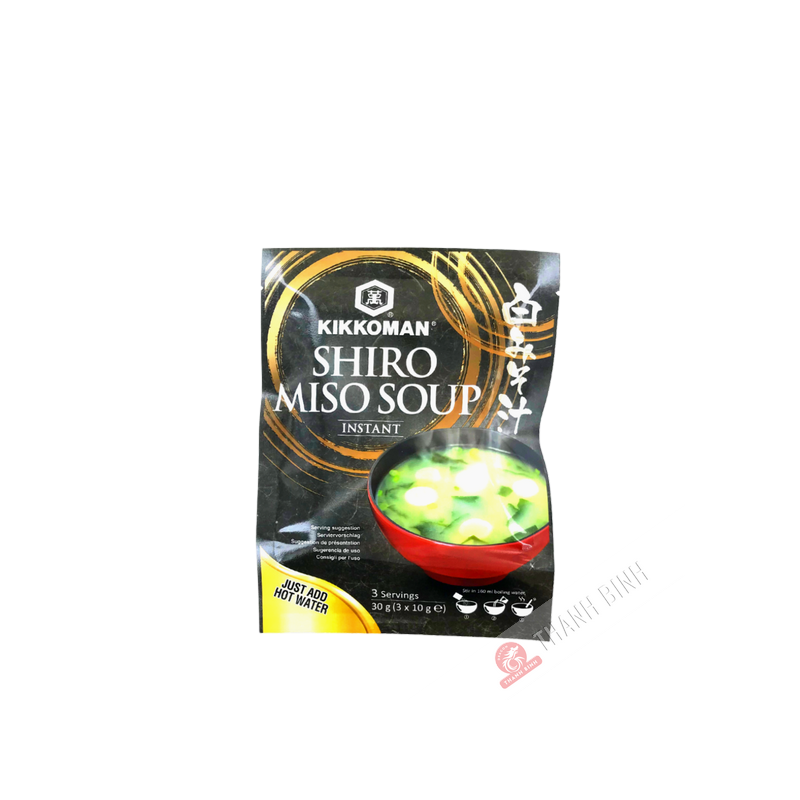 Soupe shiro miso instantanée KIKKOMAN 30g Japon Soupe shiro miso instantanée KIKKOMAN 30g Japon