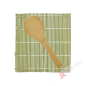 Bamboo Sushi mat 24x24cm + spoon China