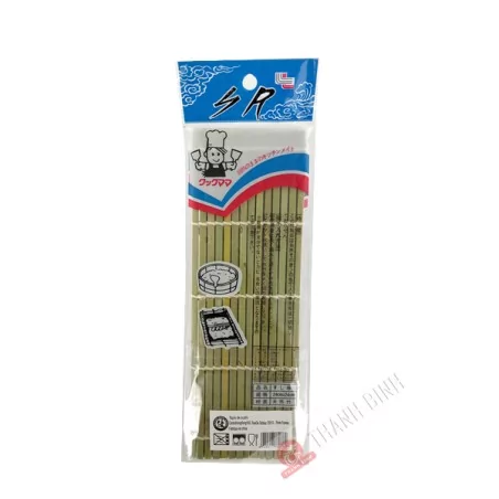Tapis Sushi en bambou 24x24cm Chine