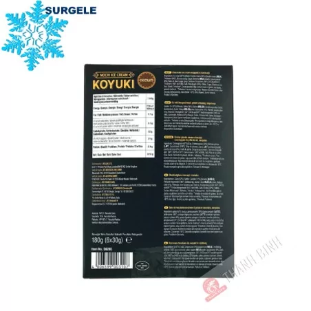 Mochi à la crème glacé Chocolate KOYUKI 180g Allemagne - SURGELES