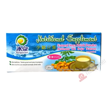 Préparation boisson de Soja nature moins sucrée BINGQUAN 300g Chine