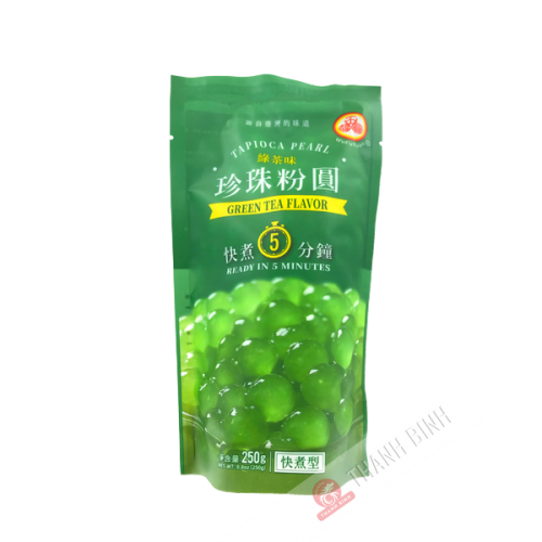 Hạt trân châu vị trà xanh WUFUYUAN 250g Chine