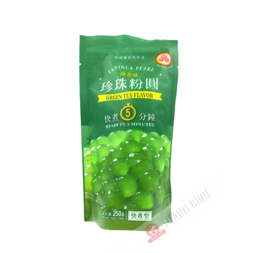 Tapioca ball for bubble tea WUFUYUAN green tea 250g China