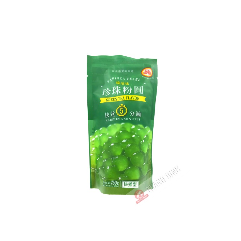 Bille tapioca pour bubble tea thé vert WUFUYUAN 250g Chine