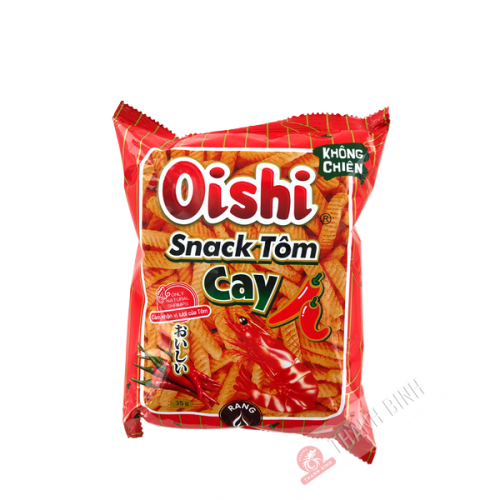 OISHI Spicy Shrimp Snack Chips 40g Vietnam
