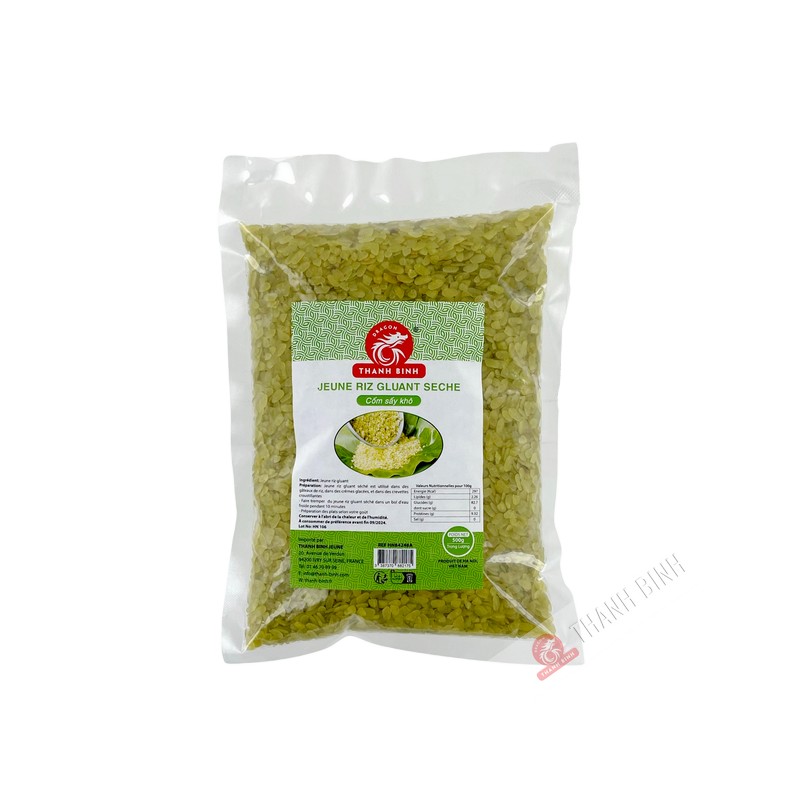 Arroz glutinoso verde aplanado Com Dep HA NOI 500g Vietnam