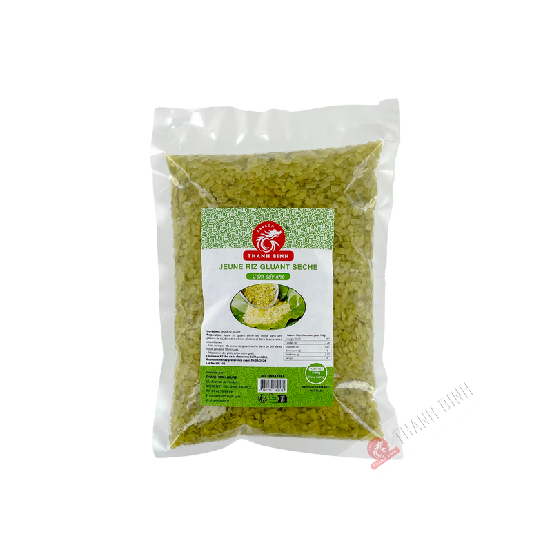 Riz gluant vert aplati Com Dep HA NOI 500g Vietnam