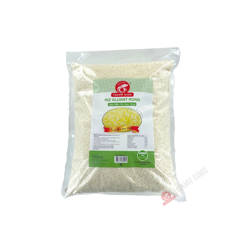 Arroz pegajoso redondo Nep Cai Hoa Vang DRAGON GOLD 5kg Vietnam