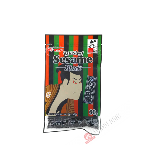 Gerösteter schwarzer Sesam MAKOTO 60g Japan