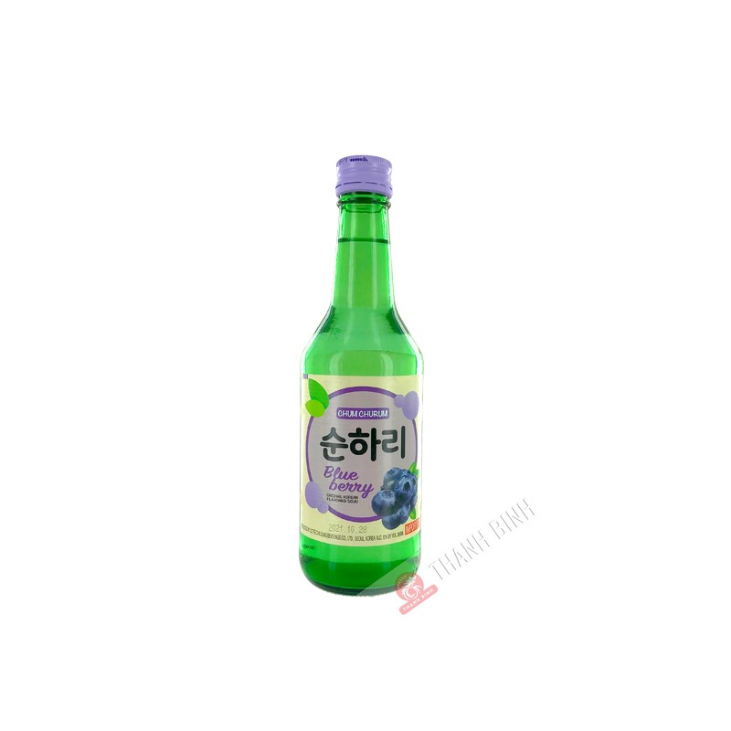 Sake chamisul soju arándano CHUM CHURUM 360ml 12 ° corea