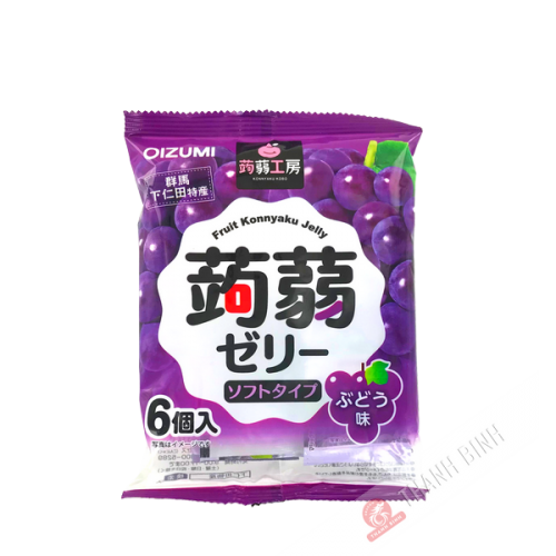 Gelatina de konjac de uva OIZUMI 102g Japón