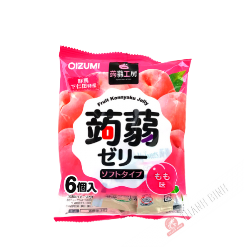 Gelatina de konjac de melocotón OIZUMI 102g Japón