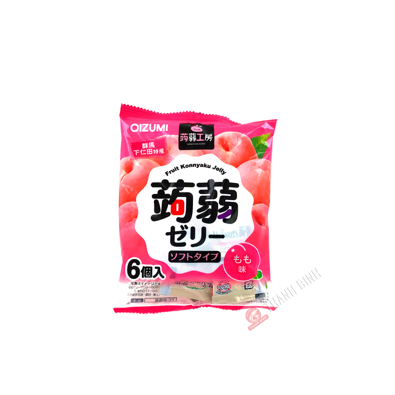 Gelatina de konjac de melocotón OIZUMI 102g Japón