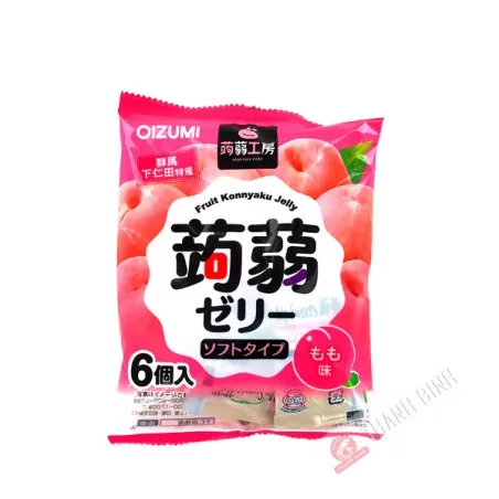 Gelatina de konjac de melocotón OIZUMI 102g Japón