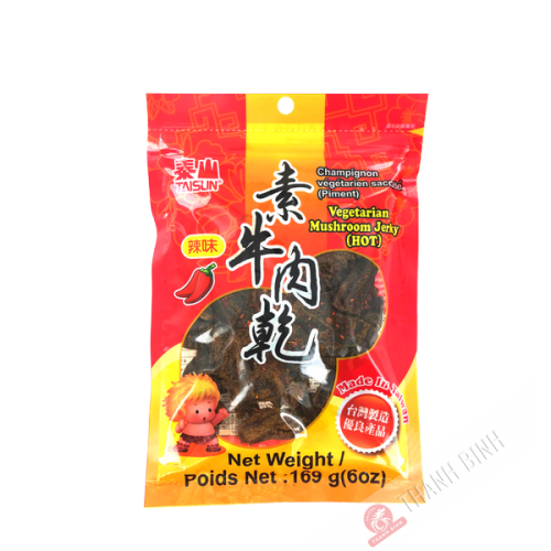 Spicy jerky vegetarian mushroom Kho Bo Chay TAISUN 169g Taiwan