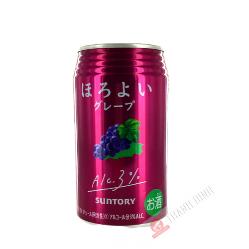 Bebida espumosa de uva 3% KIRIN 350ml Japón