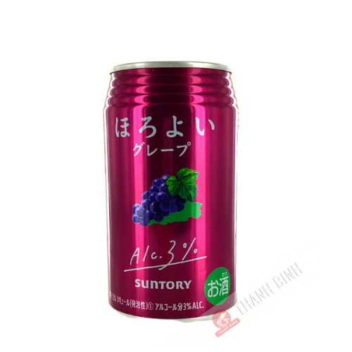 Boisson raisin petillant 3% KIRIN 350ml Japon