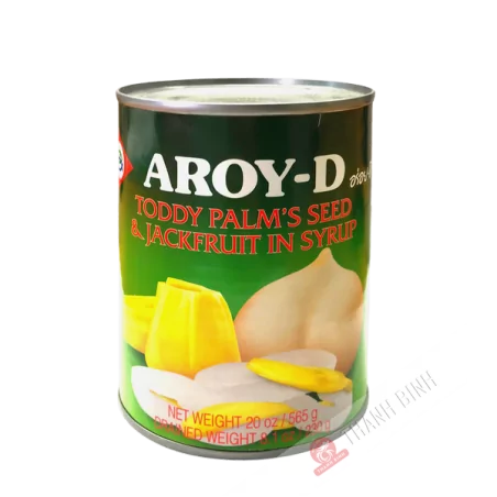 Mélange fruit jacquier et fruit palmier au sirop AROY-D 565g Thailande