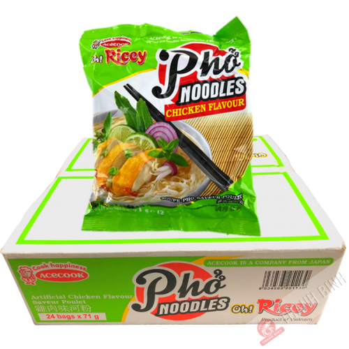Fadennudel Suppe inst. Pho Huhn Oh Ricey ACECOOK Karton 24x70g Vietnam