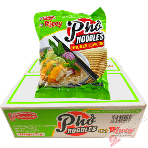 Soupe vermicelle inst. Pho Poulet Oh Ricey ACECOOK carton 24x70g Vietnam