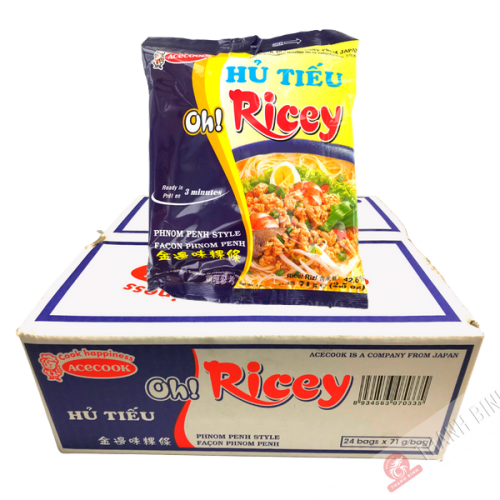 Vermicelli soup inst. Phnom Penh Oh Ricey ACECOOK cardboard 24x70g Vietnam
