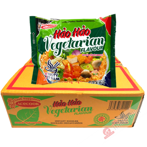 Soupe nouille inst. Végétarien HAO HAO ACECOOK carton 30x75g Vietnam