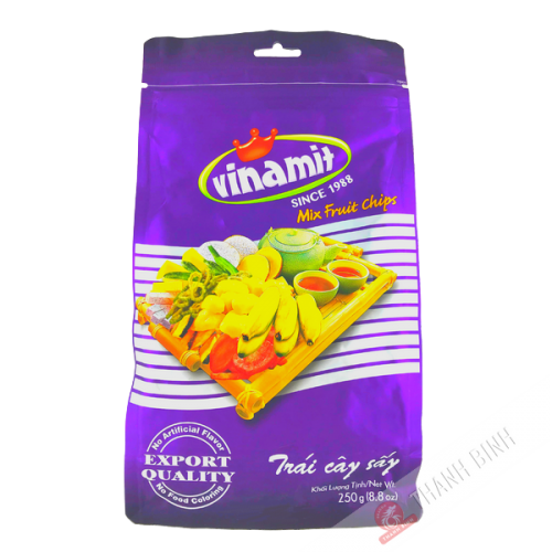 Chips aux fruits mélangés VINAMIT 250g Vietnam