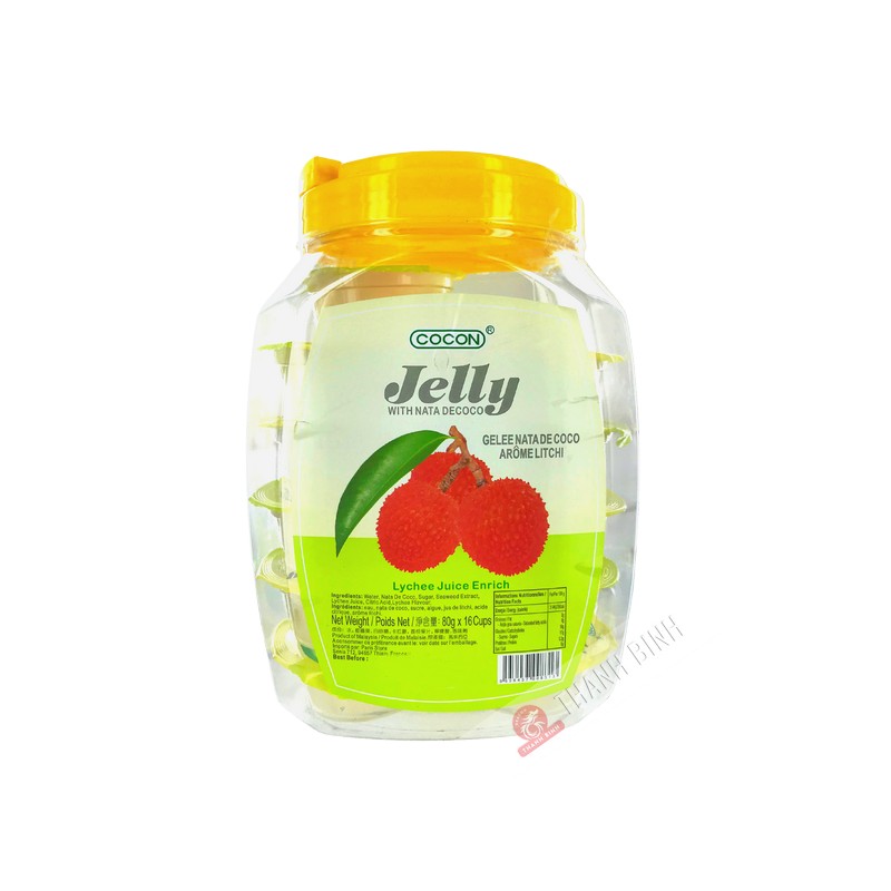 Nata coco lychee COCOON jelly 16pcsx80g Malaysia