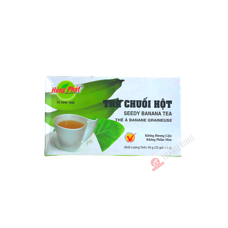Trà chuối hạt nóng Chuối HUNG PHAT 50g Việt Nam Trà chuối hạt nóng Chuối HUNG PHAT 50g Việt Nam