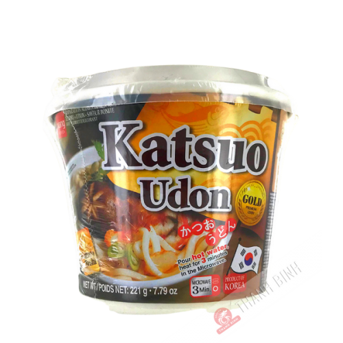 Nudelsuppe Katsuo udon Bonite CUP WANG 221G Korea