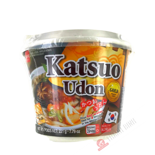 Sopa de fideos Katsuo udon Bonito taza WANG 221g Corea