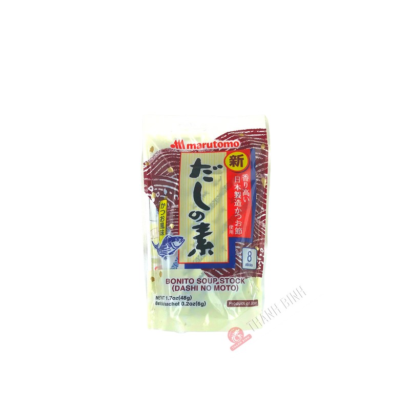 Base de caldo de bonito Dashi en palitos de MARUTOMO 8x6g Japón