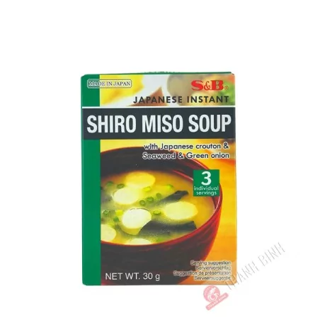 S&B instant clear miso shiro soup 30g Japan