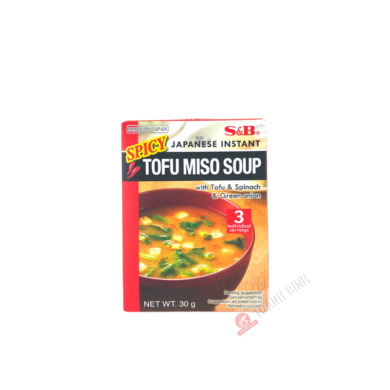 S&B Instant spicy tofu miso soup 30g Japan S&B Instant spicy tofu miso soup 30g Japan