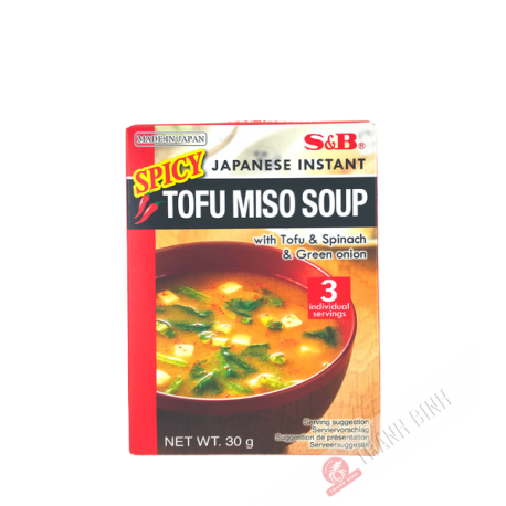 S&B Instant würzige tofu Miso Suppe 30g Japan