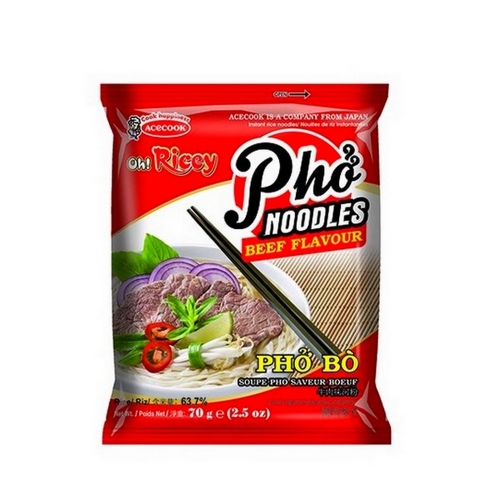 Soupe vermicelle inst. Pho Boeuf Oh Ricey ACECOOK 71g Vietnam