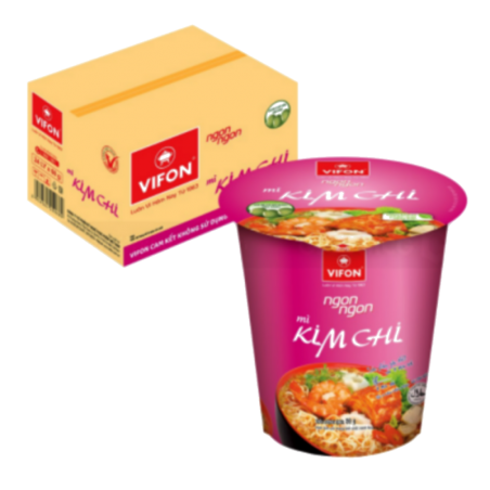 Sopa de fideos kim chi bol VIFON de cartón 24X60g Vietnam