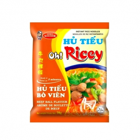 Zuppa di vermicelli inst. Gnocco di manzo Oh Ricey ACECOOK 71g Vietnam
