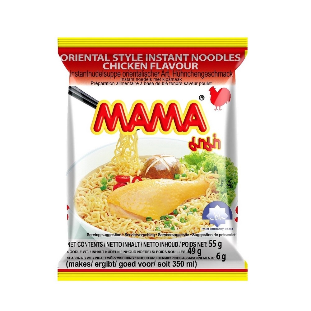 Mama Ramen Noodles Chicken Flavor: Nutrition & Ingredients