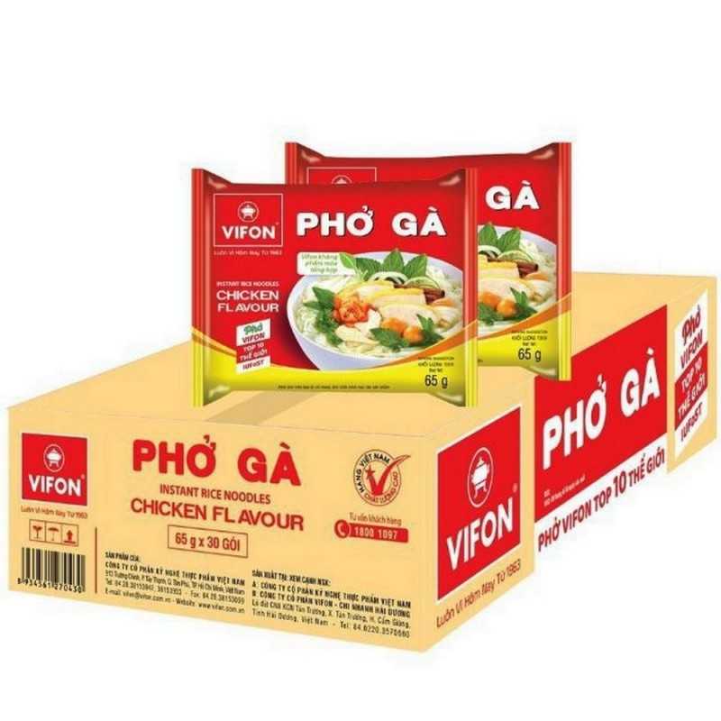 Soup pho chicken VIFON cardboard 30x60g Vietnam Soup pho chicken VIFON cardboard 30x60g Vietnam