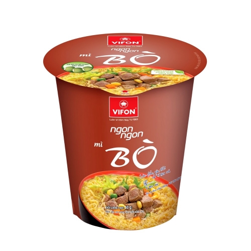 Soup noodle beef Bowl NGON NGON VIFON 60g Vietnam