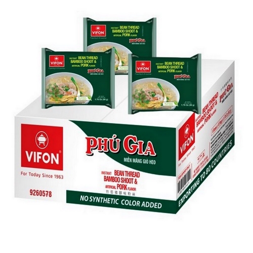 Soupe vermicelle porc PHU GIA VIFON carton 72x50g Vietnam