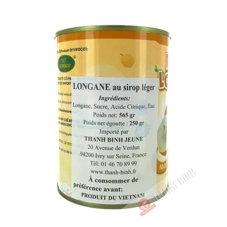 Longane au sirop léger 565g Vietnam