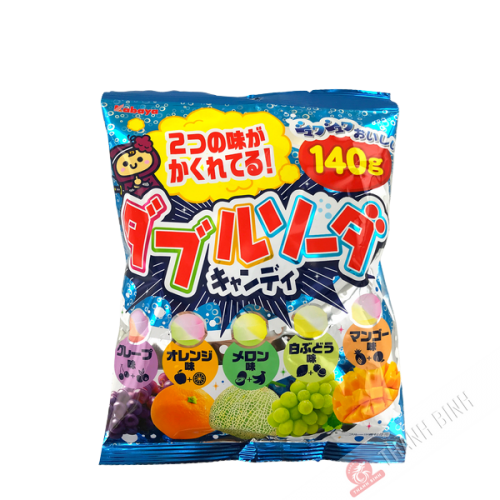 Bonbon aux fruits double soda KABAYA 140g Japon